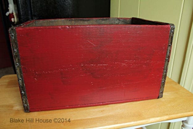 Painted Wooden Crate
