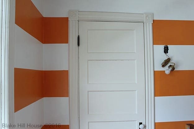 painting stripes with Frog tape