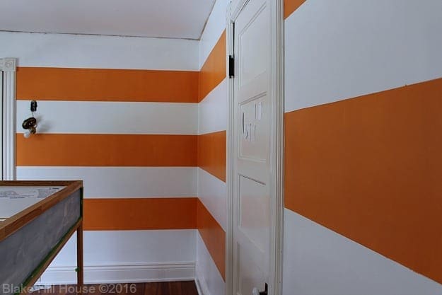 painting stripes with Frog Tape
