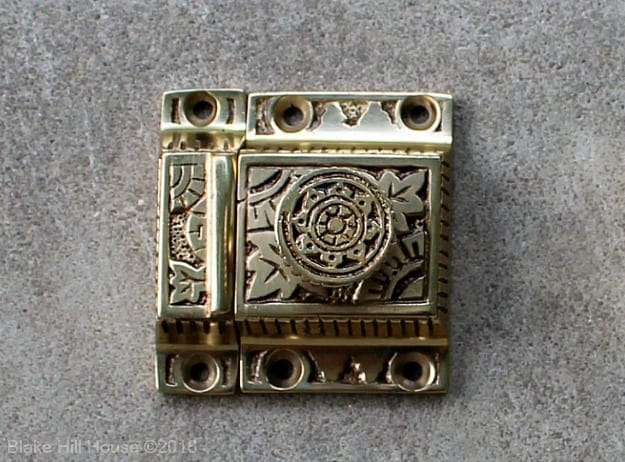 Cabinet Latch with Antiquing Wax