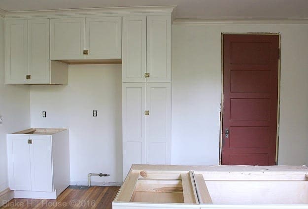 Kraftmaid cabinets with antique hardware