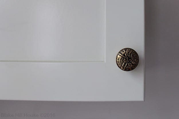 Kraftmaid cabinets with antique hardware